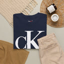 Charlie Kirk Shirt Bold White "cK" Monogram Graphic Tee in Black