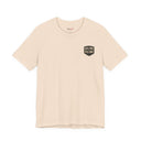"Still Here, Still Funny" Minimalist Badge T-Shirt