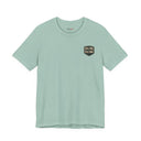"Still Here, Still Funny" Minimalist Badge T-Shirt
