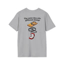 Funny Mouse Trap T-Shirt, “The Same Idea with Different Design”  Dark Humor Graphic Tee