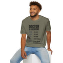 Doctor of Medicine Handwriting Evolution Shirt Funny Medical Career Tee