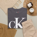 Charlie Kirk Shirt Bold White "cK" Monogram Graphic Tee in Black