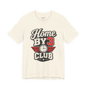 "Home By 3 Club" Funny Retro Badge T-Shirt