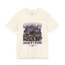 Funny Raccoon T-Shirt “Garbage Day Survivor” Graphic Tee
