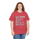 Funny ADHD Shirt "I Got ADHD" Acronym Joke Tee in Navy