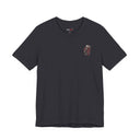 Skull and Roses Chest Print T-Shirt | Dark Floral Graphic Tee