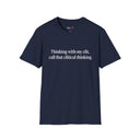 “Clitical Thinking” Funny Adult Humor Statement T-Shirt