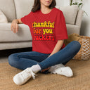 Thankful for You Fuckers Shirt Funny Retro Thanksgiving Graphic Tee