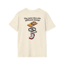 Funny Mouse Trap T-Shirt, “The Same Idea with Different Design”  Dark Humor Graphic Tee