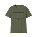 Funny Graph Shirt  “Men’s Interest in Boobs Overtime” Chart Humor Tee