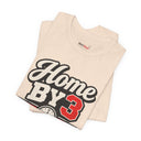 "Home By 3 Club" Funny Retro Badge T-Shirt