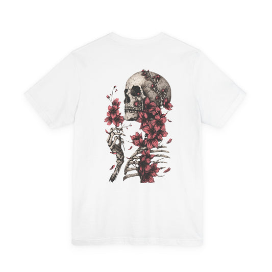 Skull & Blossoms Tee  Floral Skeleton Graphic T-Shirt