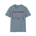 Funny Graph Shirt  “Men’s Interest in Boobs Overtime” Chart Humor Tee