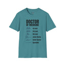 Doctor of Medicine Handwriting Evolution Shirt Funny Medical Career Tee