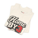 "Home By 3 Club" Funny Retro Badge T-Shirt