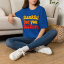 Thankful for You Fuckers Shirt Funny Retro Thanksgiving Graphic Tee