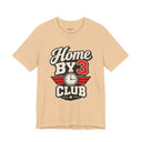"Home By 3 Club" Funny Retro Badge T-Shirt