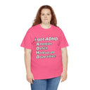Funny ADHD Shirt "I Got ADHD" Acronym Joke Tee in Navy