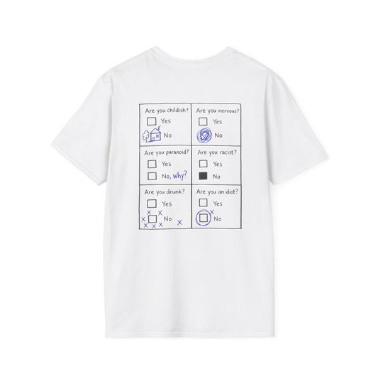Funny Sarcastic Checklist Shirt “Are You an Idiot?” Self-Aware Graphic Tee