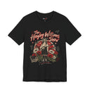 A black short-sleeve graphic t-shirt featuring a stylized illustration of Hayley Williams with the text 'The Hayley Williams Show' in red, set against a clean white background.