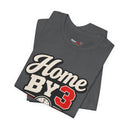 "Home By 3 Club" Funny Retro Badge T-Shirt