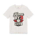 "Home By 3 Club" Funny Retro Badge T-Shirt