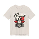 "Home By 3 Club" Funny Retro Badge T-Shirt