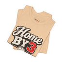 "Home By 3 Club" Funny Retro Badge T-Shirt