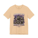 Funny Raccoon T-Shirt “Garbage Day Survivor” Graphic Tee