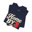 "Home By 3 Club" Funny Retro Badge T-Shirt