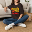 Thankful for You Fuckers Shirt Funny Retro Thanksgiving Graphic Tee