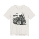 Octopus Drummer T-Shirt | Detailed Drum Kit Art Tee for Musicians