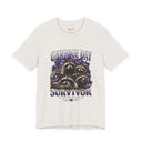 Funny Raccoon T-Shirt “Garbage Day Survivor” Graphic Tee