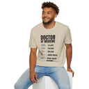 Doctor of Medicine Handwriting Evolution Shirt Funny Medical Career Tee
