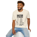 Doctor of Medicine Handwriting Evolution Shirt Funny Medical Career Tee