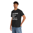 Funny ADHD Shirt "I Got ADHD" Acronym Joke Tee in Navy