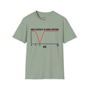 Funny Graph Shirt  “Men’s Interest in Boobs Overtime” Chart Humor Tee