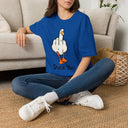Duck You Shirt Funny Cartoon Duck Middle Finger Novelty Tee