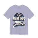"Night Shift Built Different" Bold Statement T-Shirt