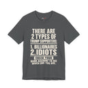 Trump Political T-Shirt  Funny “2 Types of Trump Supporters” Tee