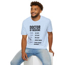 Doctor of Medicine Handwriting Evolution Shirt Funny Medical Career Tee