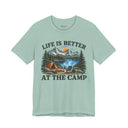 "Life Is Better At The Camp" Mountain Lake Camping T-Shirt