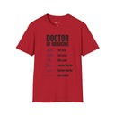 Doctor of Medicine Handwriting Evolution Shirt Funny Medical Career Tee