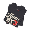 "Home By 3 Club" Funny Retro Badge T-Shirt