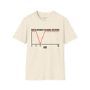 Funny Graph Shirt  “Men’s Interest in Boobs Overtime” Chart Humor Tee