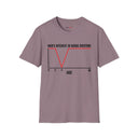 Funny Graph Shirt  “Men’s Interest in Boobs Overtime” Chart Humor Tee