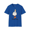 Duck You Shirt Funny Cartoon Duck Middle Finger Novelty Tee