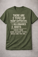 Anti-Trump Political Humor T-Shirt – 2 Types of Trump Supporters
